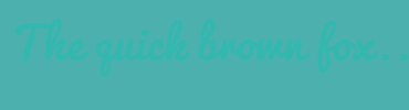 Image with Font Color 33B8AF and Background Color 4CB0AE